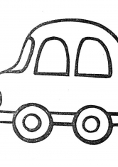 Раскраска Машина для самых маленьких