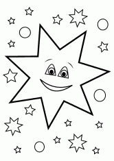 Раскраска Звёздный мир