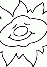 Раскраска Солнце спит