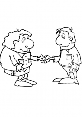 Раскраска Обмен