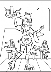 Раскраска Официант