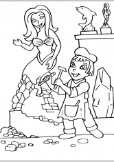 Раскраска Скульптор