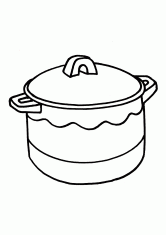 Раскраска Кастрюля для супа