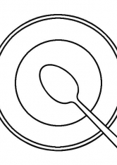 Раскраска Столовые приборы