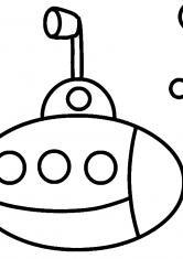 Раскраска Подводная лодка