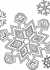 Раскраска Снегопад