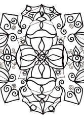 Раскраска Волшебная снежинка