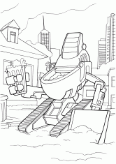 Раскраска Робот уборщик