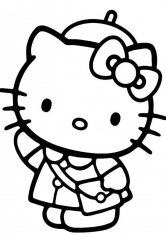 Раскраска Hello Kitty