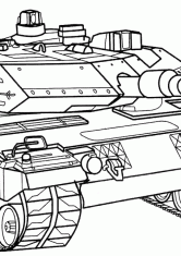 Раскраска Американский танк