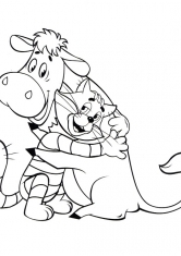 Раскраска Любимая корова Матроскина