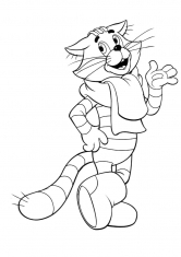 Раскраска Замечательный кот Матроскин