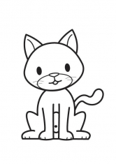 Раскраска Домашний кот