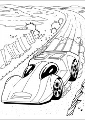 Раскраска Гонки по бездорожбью