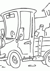 Раскраска Пикап везёт товар