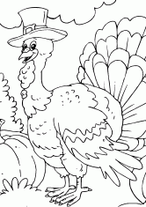 Раскраска Индейка