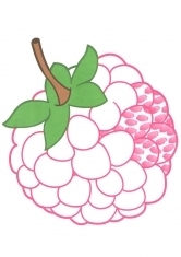 Раскраска Ягодка малинка